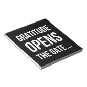 Gratitude opent het inspirerend citaat van Gate Notitieblok (Schuin)