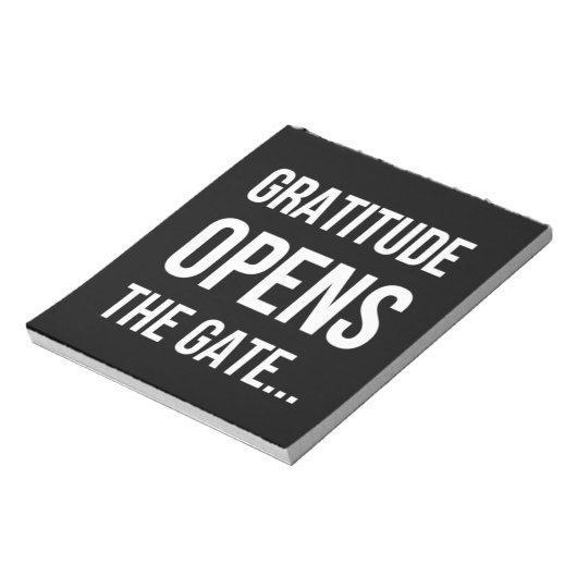 Gratitude opent het inspirerend citaat van Gate Notitieblok (Linkerzijde)