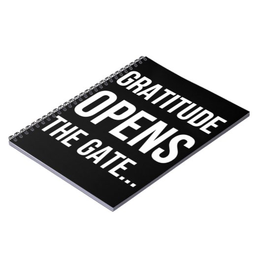 Gratitude opent het inspirerend citaat van Gate Notitieboek (Linkerzijde)