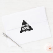 Gratitude opent het inspirerend citaat van Gate Sticker (Envelop)