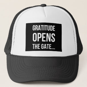 Gratitude opent het inspirerend citaat van Gate Trucker Pet