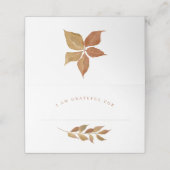 Gratitude Place Cards Thanksgiving Friendsgiving Plaatskaartje (Buitenkant ongevouwen)
