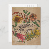 Gratitude Postcard Set | November Snail Mail | Tha Briefkaart (Voorkant / Achterkant)