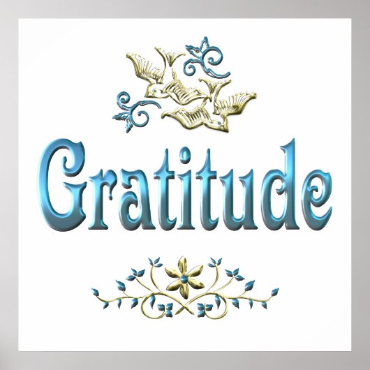 GRATITUDE POSTER (Voorkant)