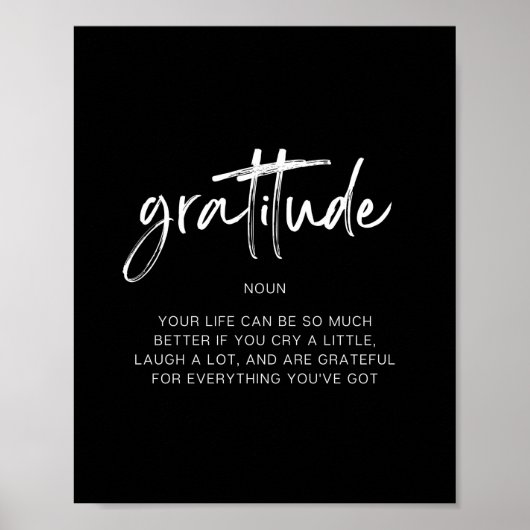 Gratitude Poster (Voorkant)