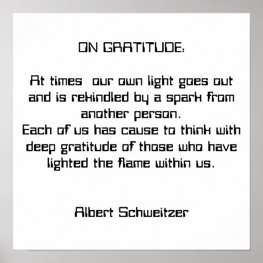 Gratitude Poster (Voorkant)