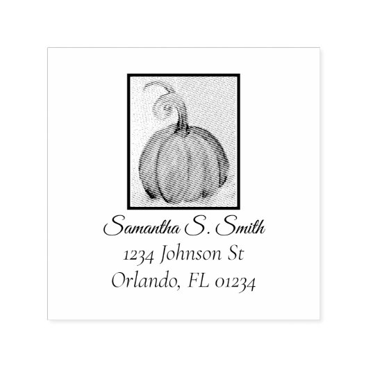 Gratitude Pumpkin Zelfinktende Stempel (Design)