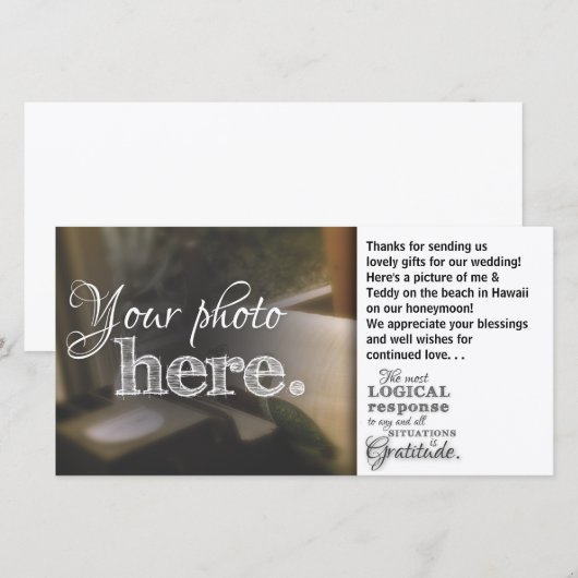 Gratitude Quote Inspirerend Blessing Mandala Art Bedankkaart (Voorkant / Achterkant)