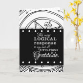 Gratitude Quote Inspirerend Blessing Mandala Art Kaart (Gele Bloem)