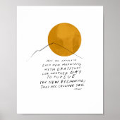 Gratitude Quote - Inspirerend Kantoor Decor Home Poster (Voorkant)