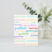 Gratitude Rainbow Collage Hartelijk dank Bedankkaart (Staand voorkant)