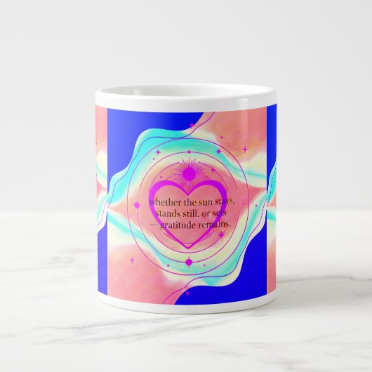 Gratitude Remains™: A Love-Led Morning & Night Mug Grote Koffiekop (Voorkant)