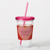 Gratitude Remains™: Casual Moments, Lasting Gratit Acryl Drinkbeker (Achterkant)