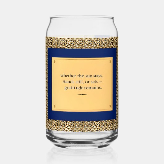 Gratitude Remains: Gratitude Beyond Drinkware Set Blikvorm Glas (Achterkant)