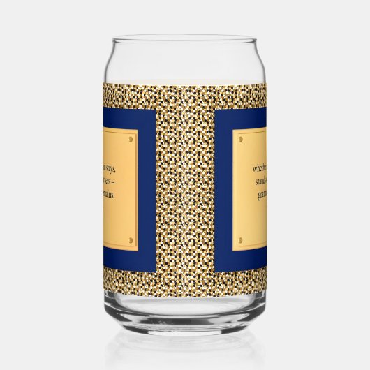 Gratitude Remains: Gratitude Beyond Drinkware Set Blikvorm Glas (Rechts)