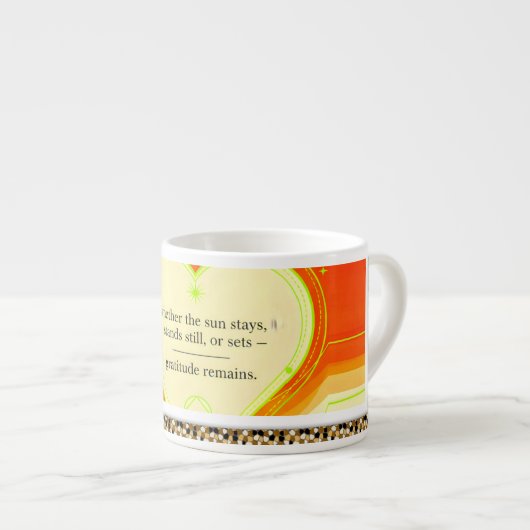 Gratitude Remains™: Intentional Love Coffee Espresso Kop (Voorkant rechts)