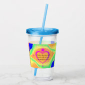 Gratitude Remains™: Love & Intention | Inspiration Acryl Drinkbeker (Achterkant)