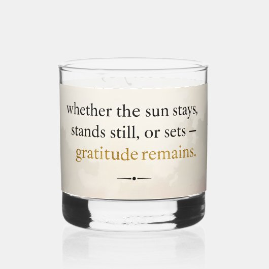Gratitude Remains™: Love & Intention | Inspiration Whisky Glas (Voorkant)