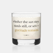 Gratitude Remains™: Love & Intention | Inspiration Whisky Glas (Achterkant)