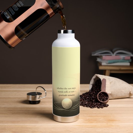 Gratitude Remains™: Love & Intention | Thor Copper Waterfles (Koffie (Gedraaid)  )