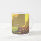 Gratitude Remains™ Love & Intention | Thoughtful R Matglas Koffiemok (Voorkant rechts)