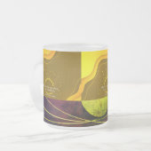 Gratitude Remains™ Love & Intention | Thoughtful R Matglas Koffiemok (Voorkant links)