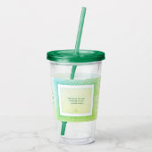 Gratitude Remains™: Mindful Sips | Cadeaubron Insp Acryl Drinkbeker (Achterkant)