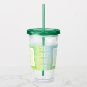 Gratitude Remains™: Mindful Sips | Cadeaubron Insp Acryl Drinkbeker (Rechts)