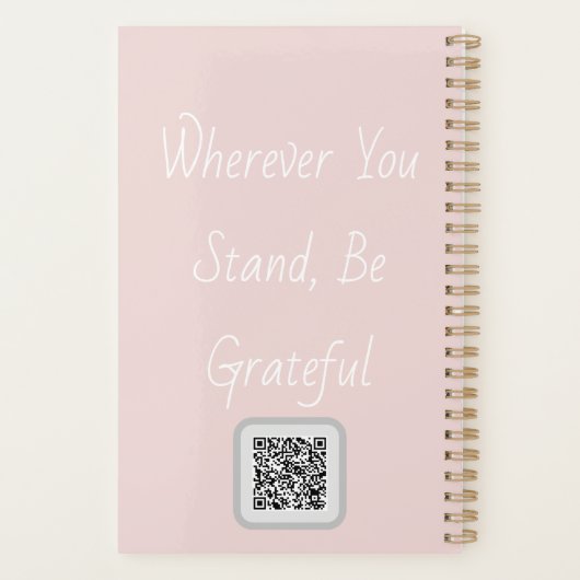 Gratitude Remains: Stillness Holds Gratitude | Dai Planner (Achterkant)