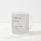 Gratitude Remains: Wherever You Stand, Be Grateful Matglas Koffiemok (Voorkant rechts)