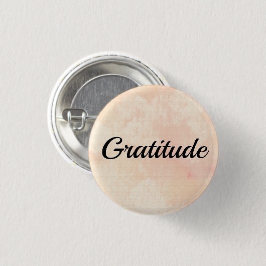 Gratitude Ronde Button 3,2 Cm (Voorkant /achterkant)