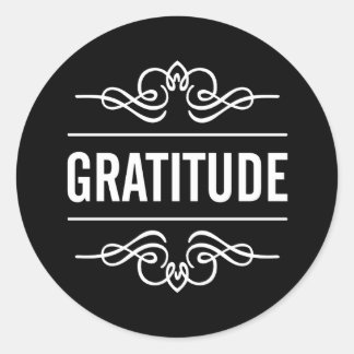 Gratitude Ronde Sticker