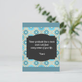 Gratitude Rumi Quote II Briefkaart (Staand voorkant)