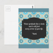 Gratitude Rumi Quote II Briefkaart (Voorkant / Achterkant)