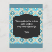 Gratitude Rumi Quote II Briefkaart (Voorkant)