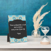 Gratitude Rumi Quote Tabletop Plaque Fotoplaat (Zijkant)