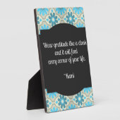 Gratitude Rumi Quote Tabletop Plaque Fotoplaat (Zijkant)
