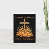 Gratitude Season Thanksgiving Card Feestdagen Kaart (Voorkant)