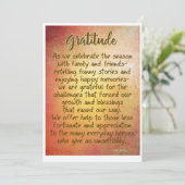 Gratitude-seizoenskaart Feestdagenkaart (Staand voorkant)