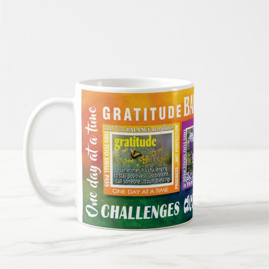 gratitude serenity acceptance slogans mug koffiemok (Links)