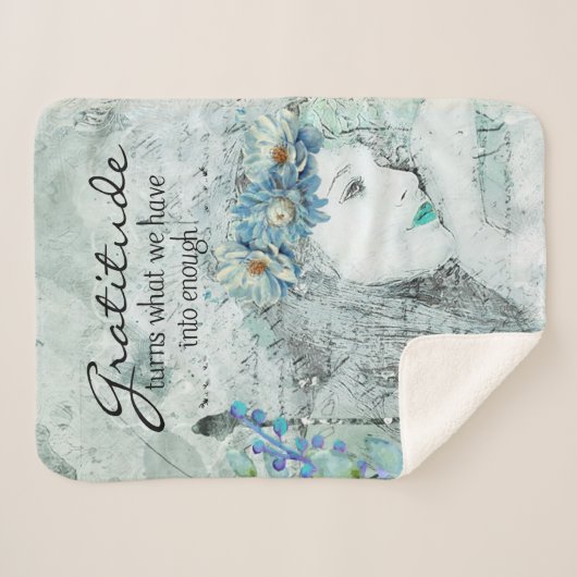 Gratitude Sherpa Deken (Voorkant (horizontaal))