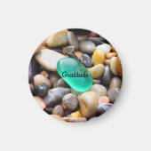 Gratitude Stone Fridge Magnet (Voorkant)