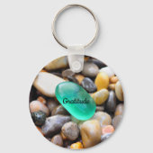 Gratitude Stone Keyring Sleutelhanger (Voorkant)