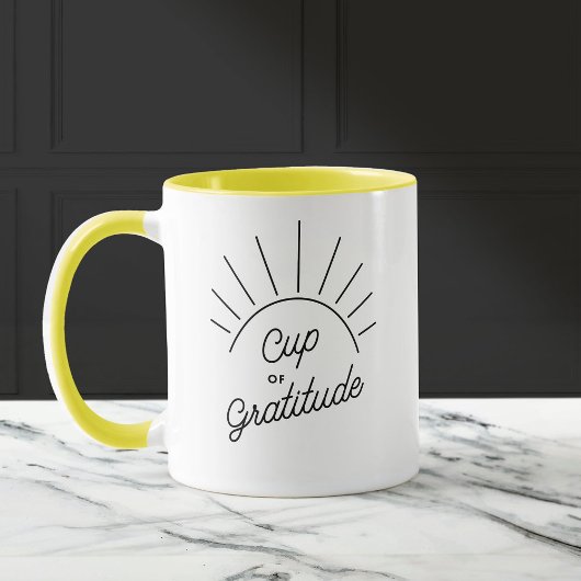Gratitude Sunshine Modern Custom Message Mok