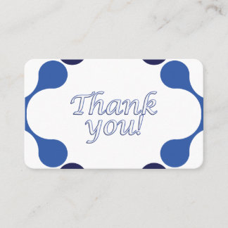 Gratitude Thank You Card - 3.54 x 2.165 Visitekaartje