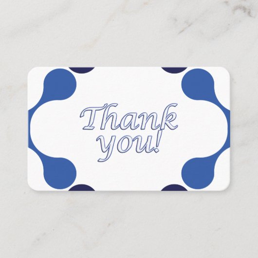 Gratitude Thank You Card - 3.54 x 2.165 Visitekaartje (Voorkant)