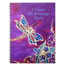 Gratitude-tijdschrift: Zijderige dragonfly Notitieboek