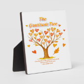 'Gratitude Tree' Tabletop Plaque with Easel Fotoplaat (Voorkant)