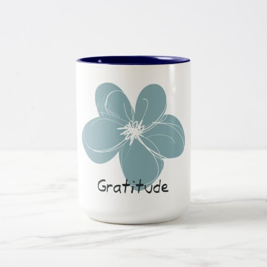 Gratitude Tweekleurige Koffiemok (Center)