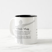 Gratitude Tweekleurige Koffiemok (Voorkant links)